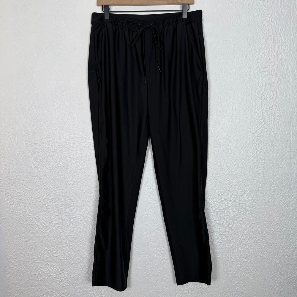 G/FORE Women's Relaxed Fit Tech Nylon Track Golf Pants Onyx Black Size Large